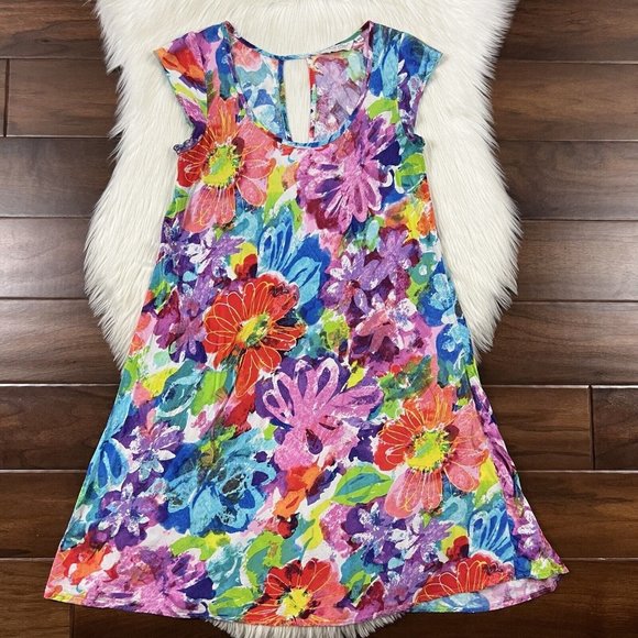 Jams World 50 Years‎ Women's Size XS Abstract Floral Calypso Brooke Dress - Picture 1 of 9